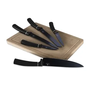 Berlinger 6 pcs knife set Matte Black