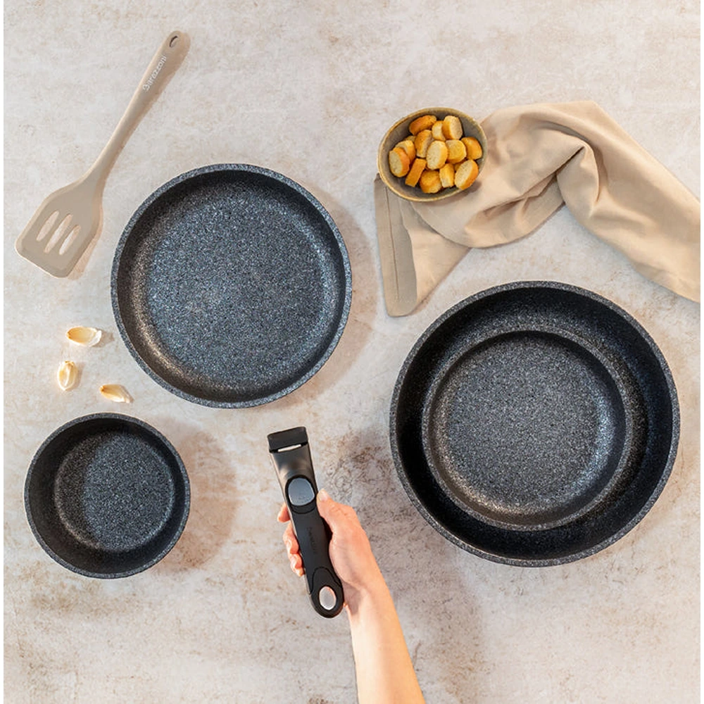 Fry Pan Set Barazzoni GraniticaExtraInductionFacil