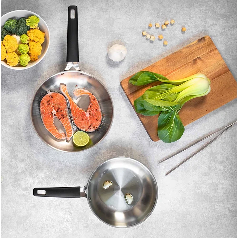 Fry Pan Barazzoni 33 Carati Inox 28cm 007267174118