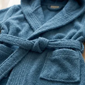 Junior 100% Cotton Hooded Bathrobe