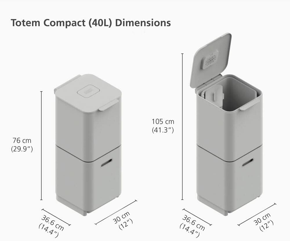 Joseph Joseph 30064 Totem Compact Waste Separation and Recycling Unit
