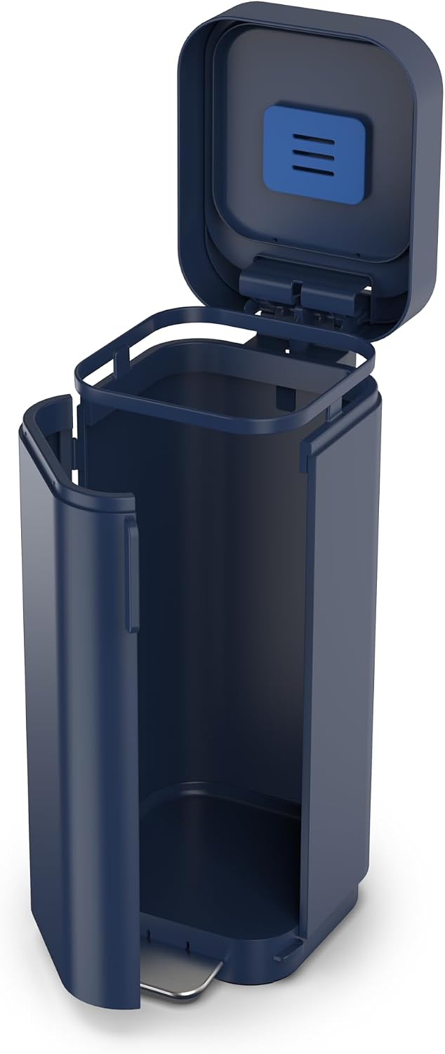 Joseph Joseph 30122 Pedal Bin, Steel, Midnight Blue