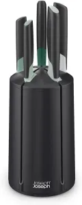 Joseph Joseph Elevate Knives 5-piece Carousel Set, Japanese Stainless Steel Knife Block