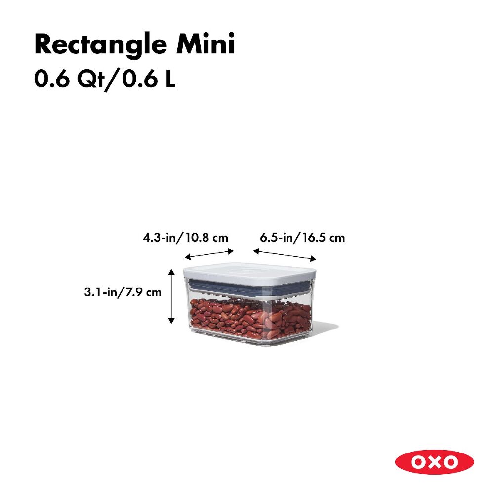 Pop Container 2.0 Rectangle Mini 0.6 Qt