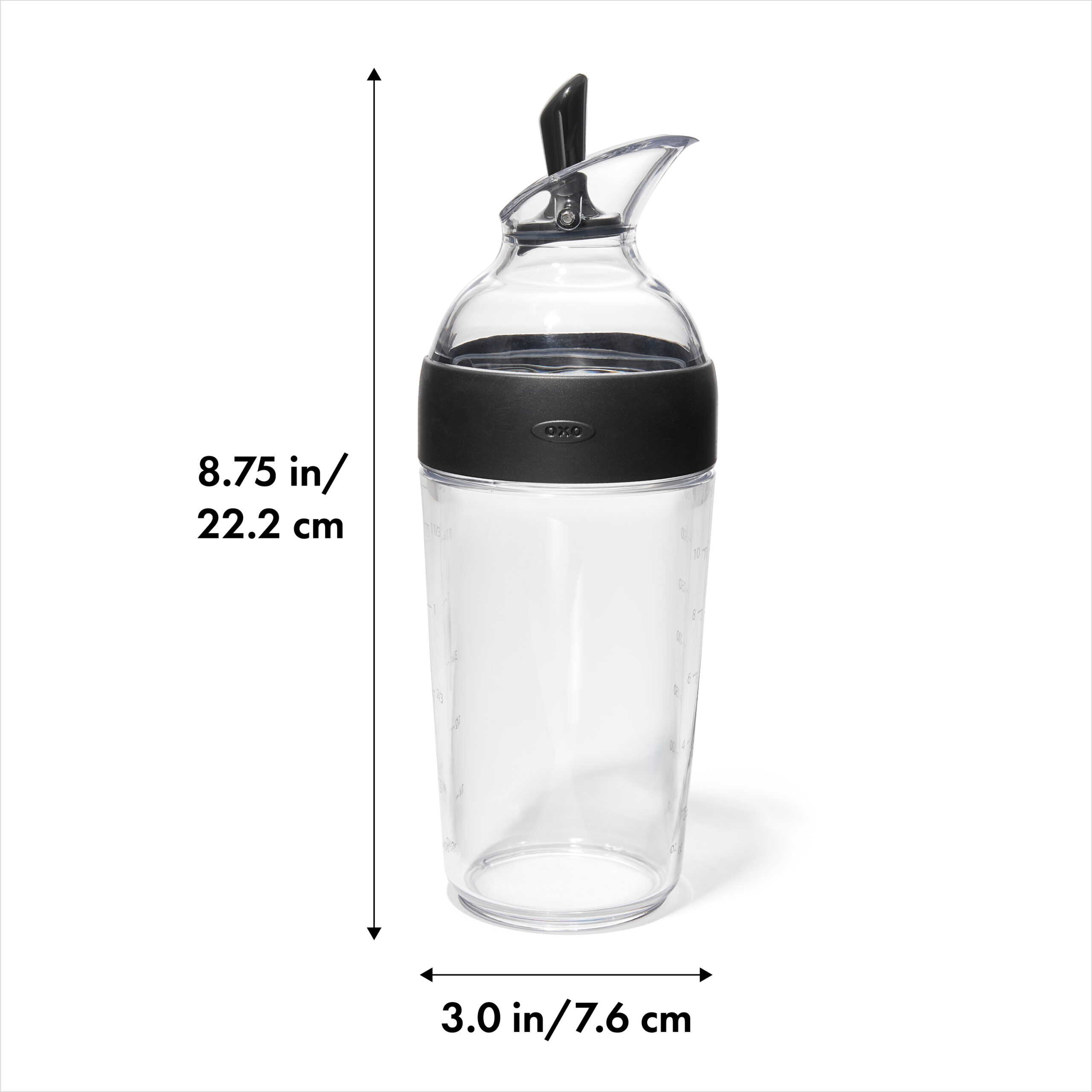 Salad Dressing Shaker Black