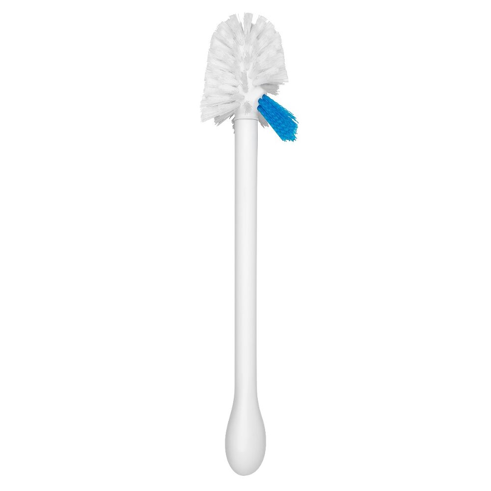 Toilet Brush W/Rim Cleaner White