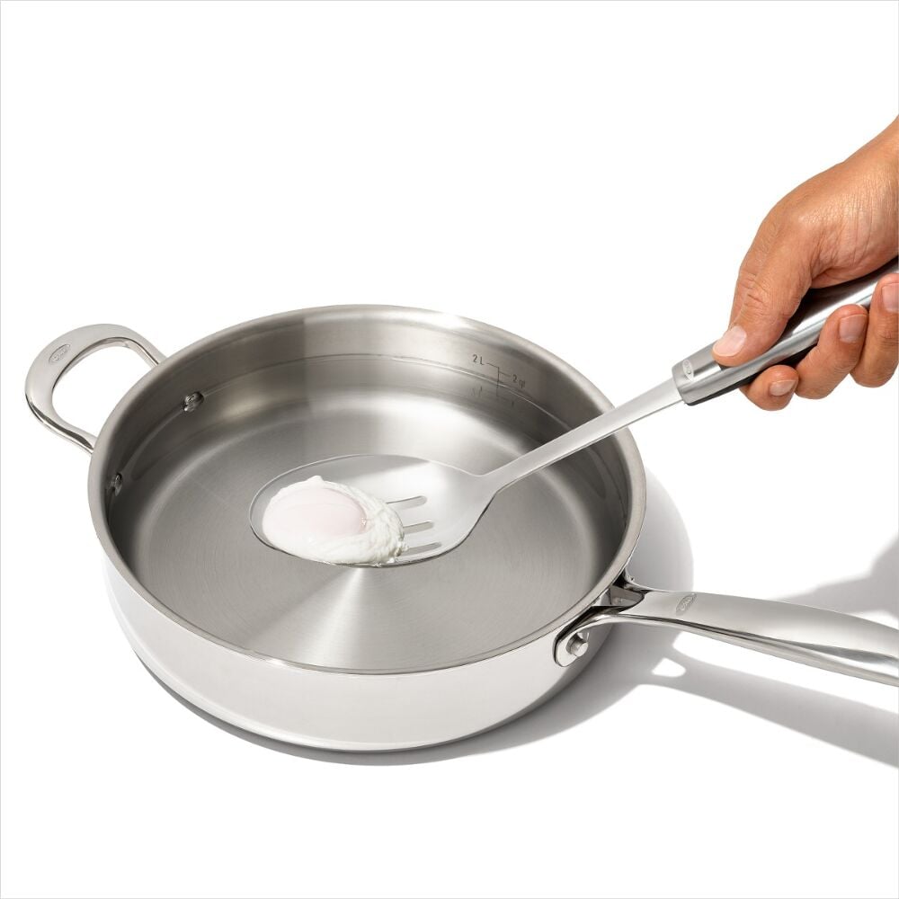 Steel Slotted Cooking Spoon