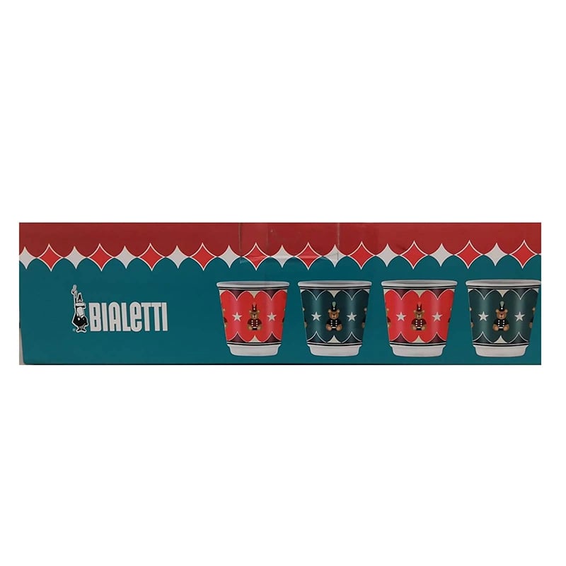 Bialetti Bicchld25 Set 4 Glasses (2 Red And 2 Green)