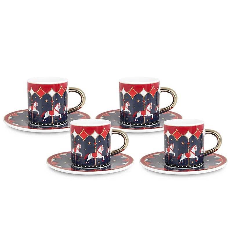 Bialetti Nmagic003 Set 4 Cups And Saucers-Carousel