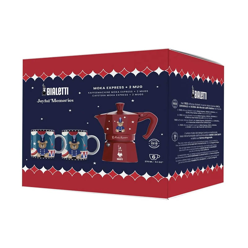 Bialetti 0005318 Moka Express 6 Cups,+ 2 Cups