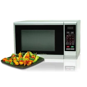 Black & Decker Microwave 30L 1000W,With Grill,Silver