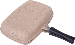 Falez Multi-Functional Double Grill 34Cm (Brown)