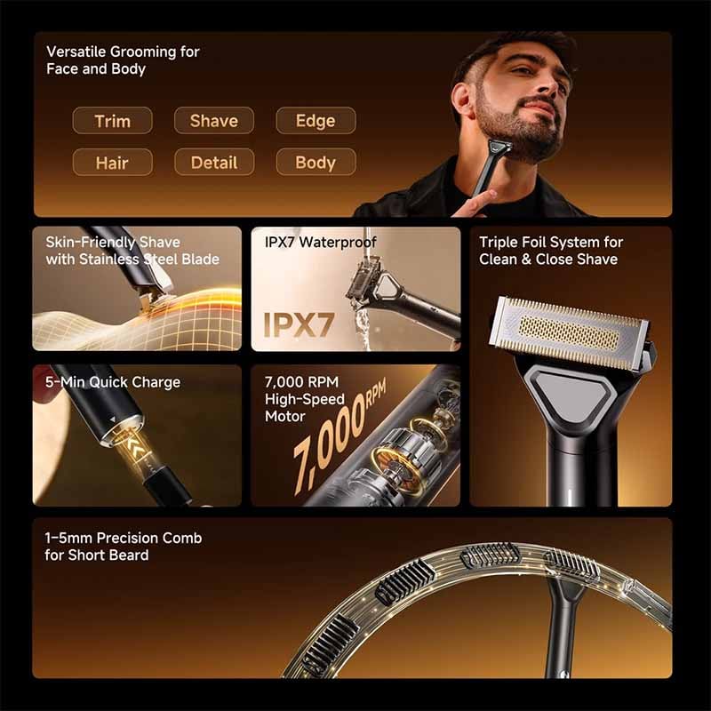 Dreame Swift Blade Black Shaver & Trimmer - EUA