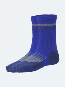 Oil And Gaz Sporty Unisex Hiking Sock Royal Blue/White