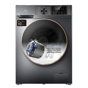 TCL Washer 10 Kg Front Load 1200RPM Dark Grey