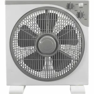 Wave Box Fan 12 Inch 3 Speed 40W Grey