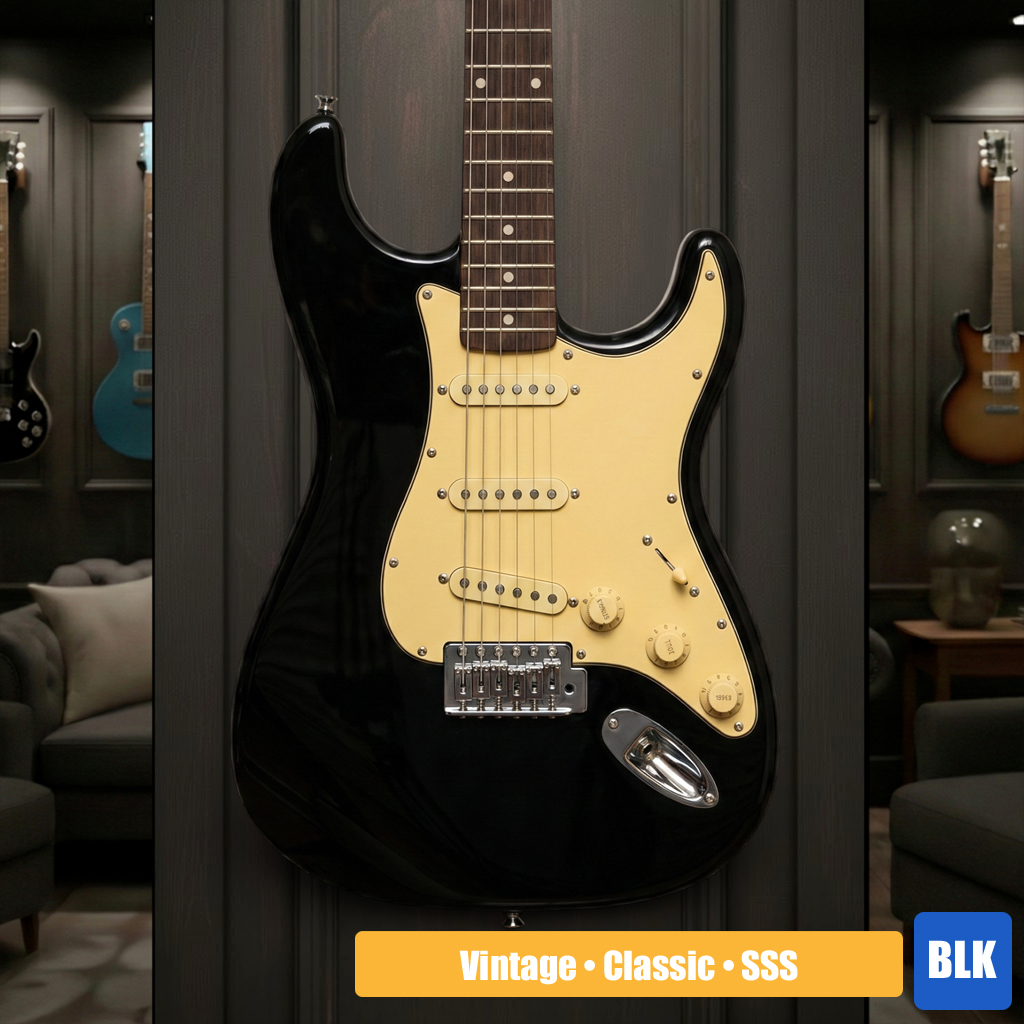 Stagg SES-30 Black electric guitar