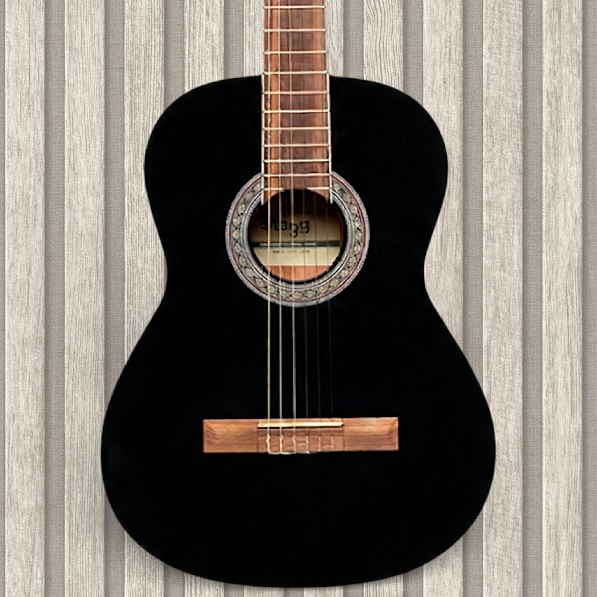 Stagg SCL60 classical guitar with spruce top Black