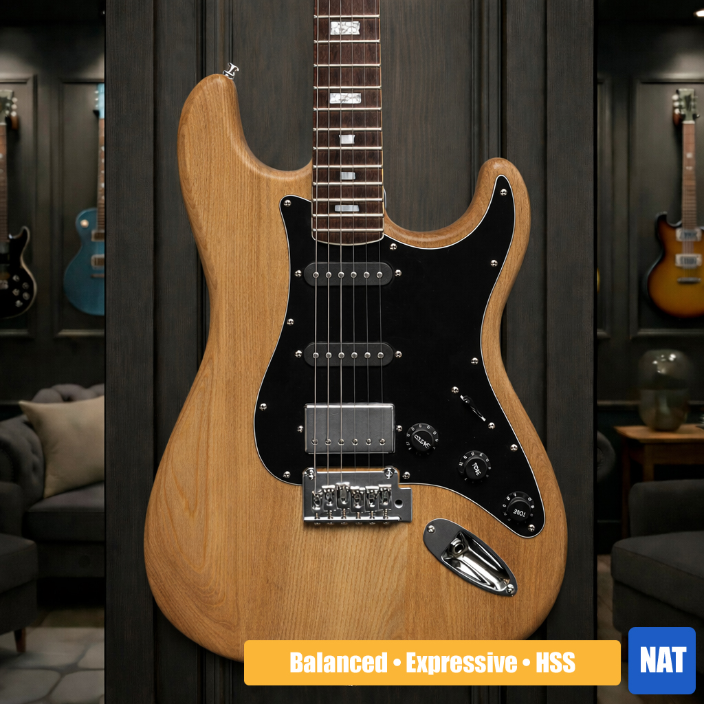 Stagg SES-60 Natural electric guitar
