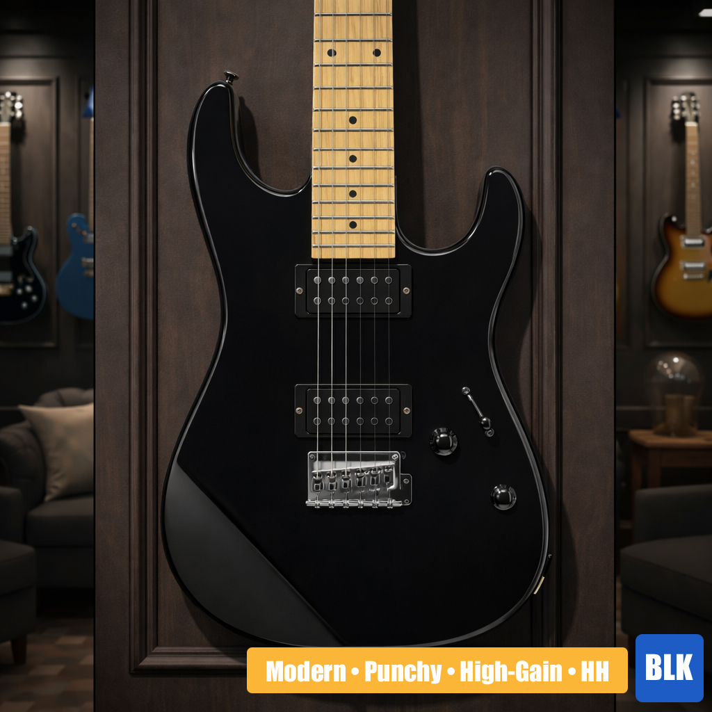 Stagg SEM-TWO H black electric guitar