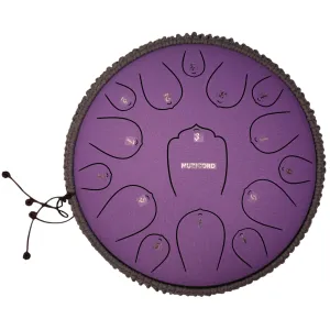 Muzicord THL15-13 Steel Tongue Drum 15 notes 13Inch, THL lotus tongue, Carbon steel White