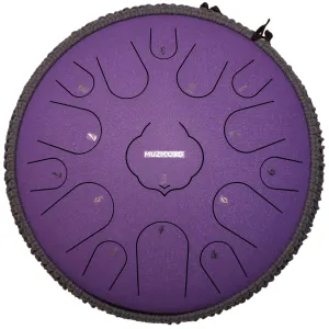 Muzicord TWR15-14 Steel Tongue Drum 15 notes 14inch, TWR lotus tongue, Carbon steel lavender