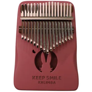 HUASHU KHR17- Pink Kalimba 17 keys, Hollow Lotus, palm rest shape tuned