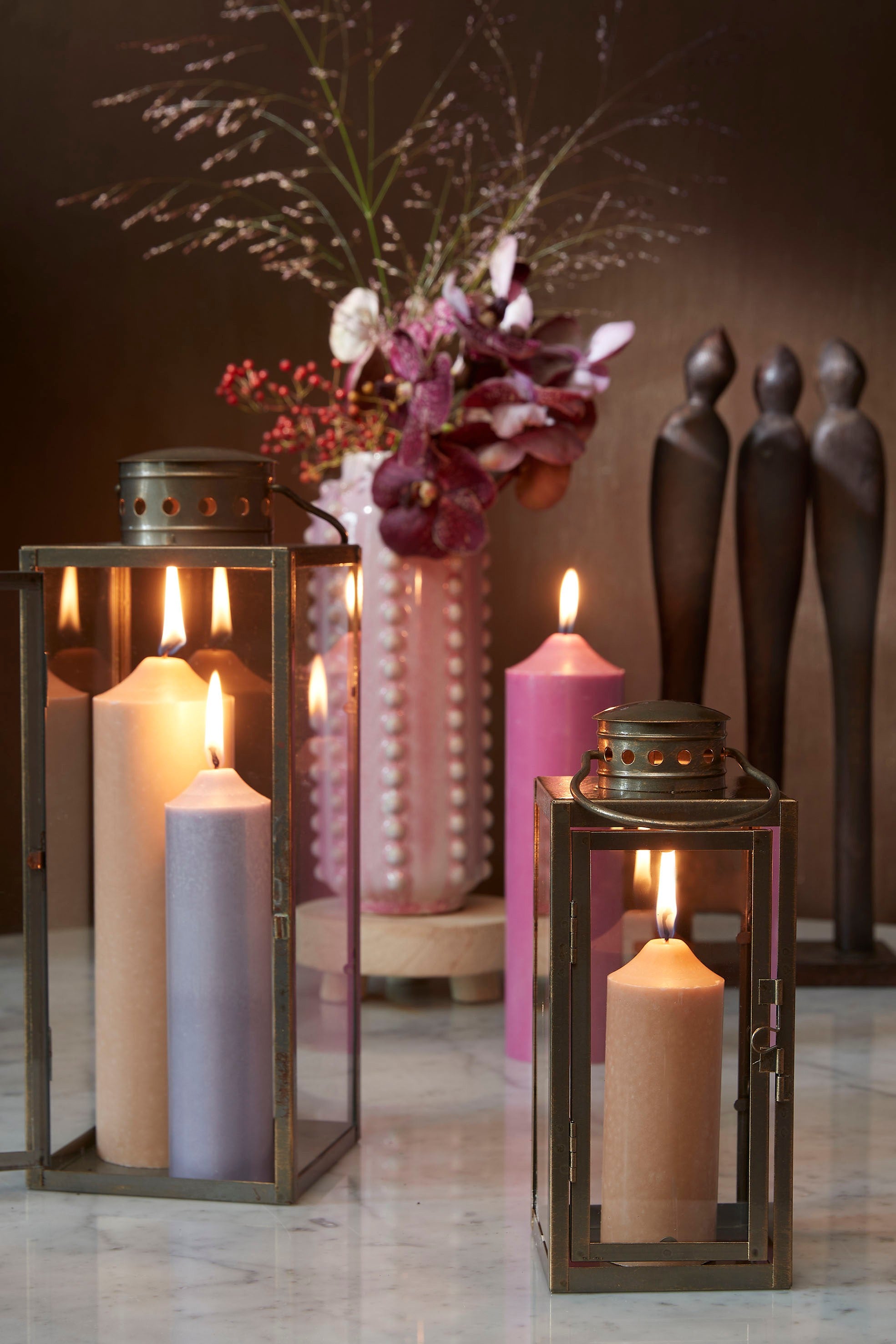 Boaz Vase - Elegant Lilac 18cm Decorative Vase
