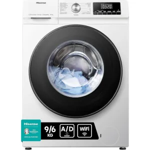 HISENSE Washer + Dryer 9/6 KG 1400 RPM Steam Inverter White