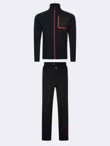Oil And Gaz Elegant Men Lifestyle Suit Black/Red