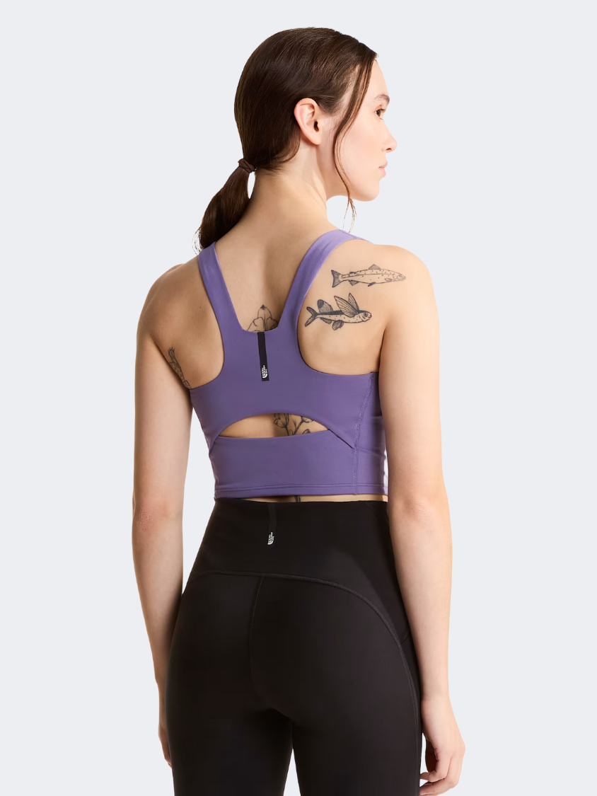 The North Face Jaida Long Line Women Training Bra Grounded Plum