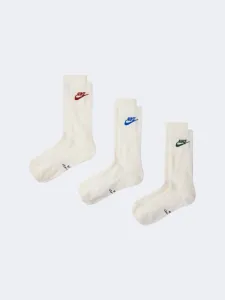 Nike Everyday Elevated Crew 3P Futura Unisex Lifestyle Sock Multicolor