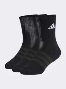 Adidas Cushioned Crew 3 Pair Pack Kids-Unisex Sportswear Sock Black/White