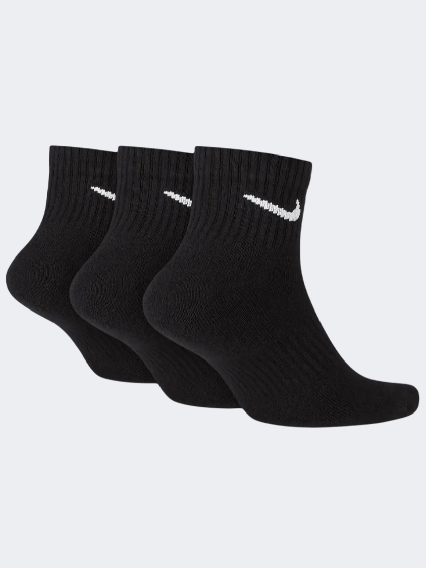 Nike Everyday Cushioning Ankle 3P Unisex Lifestyle Sock Black/White