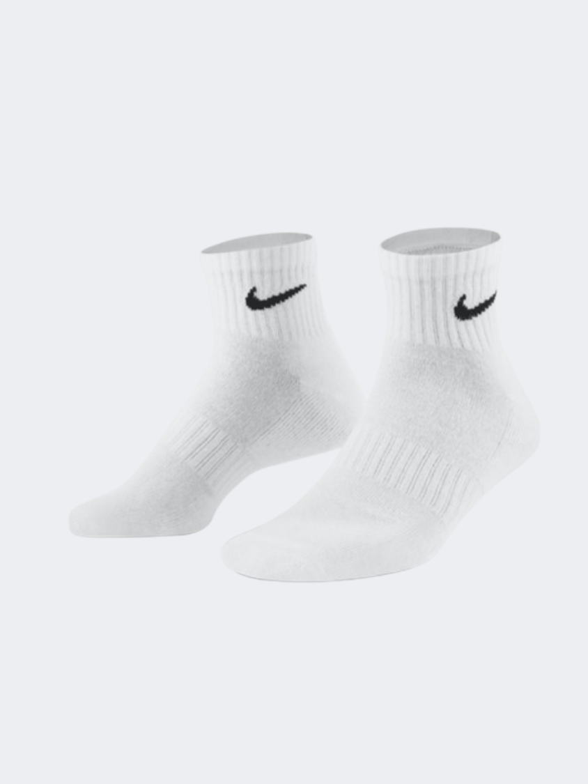 Nike Everyday Cushioning Ankle 3P Unisex Lifestyle Sock White/Black
