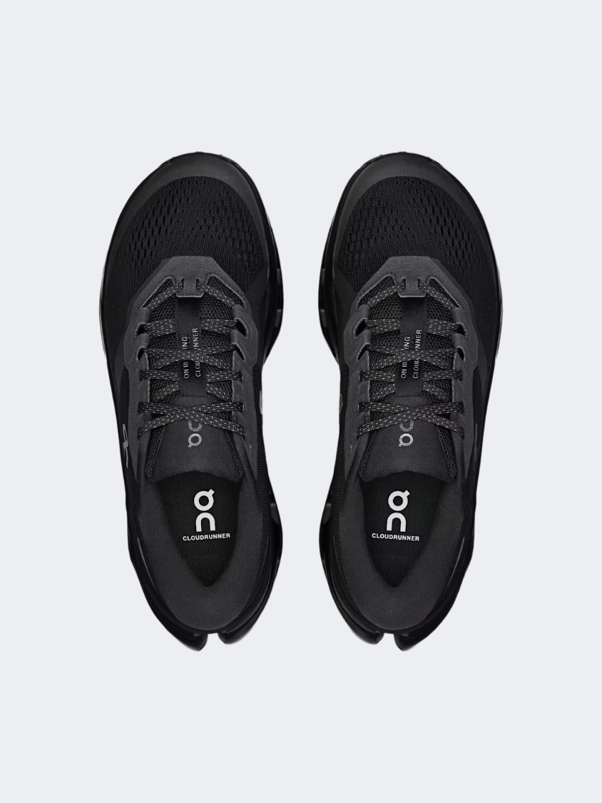On Cloudrunner 3 Men Running Shoes Black