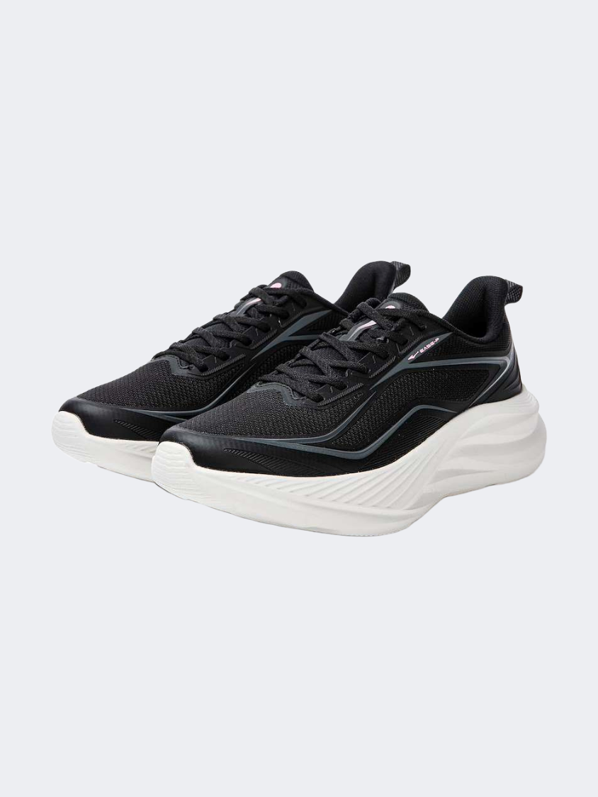 Erke Women Running Shoes Black/Charcoal