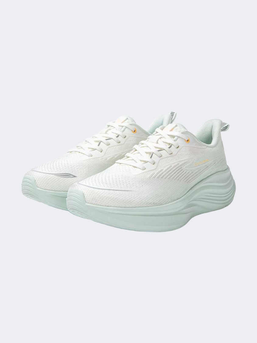 Erke Women Running Shoes White/Icy Green