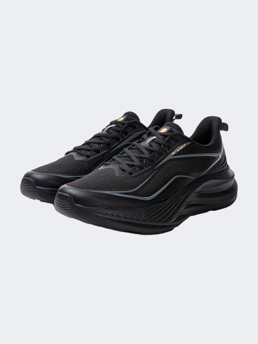 Erke Men Running Shoes Black/Charcoal