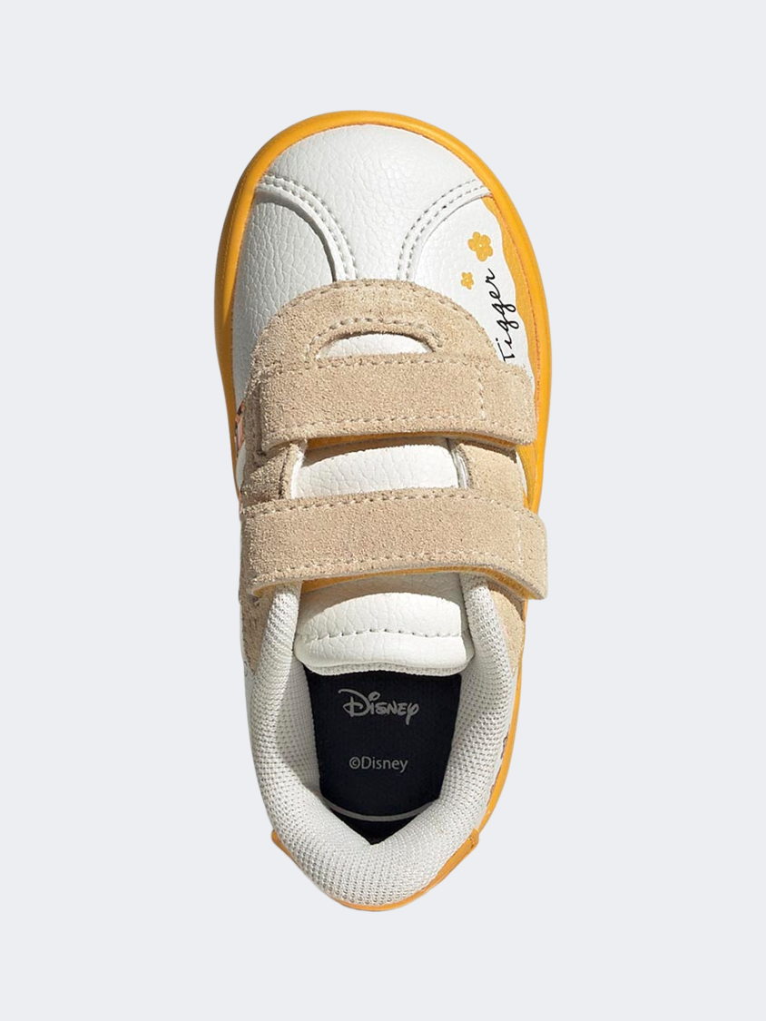 Adidas Adidas Disney Vl Court 3.0 Infant-Boys Sportswear Shoes Off White/Crew Yellow