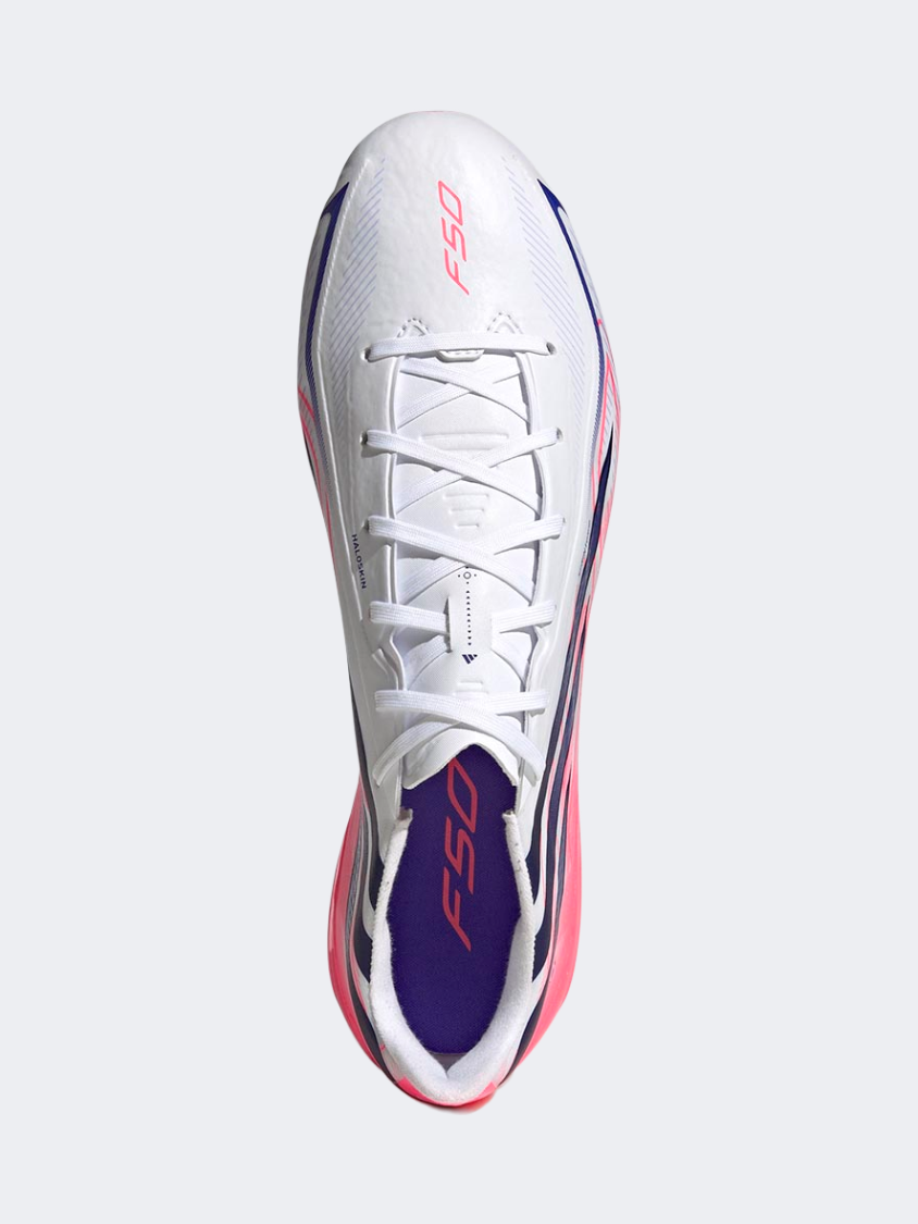 Adidas F50 Hyperfast League Firm Ground Men Football Shoes White/Purple