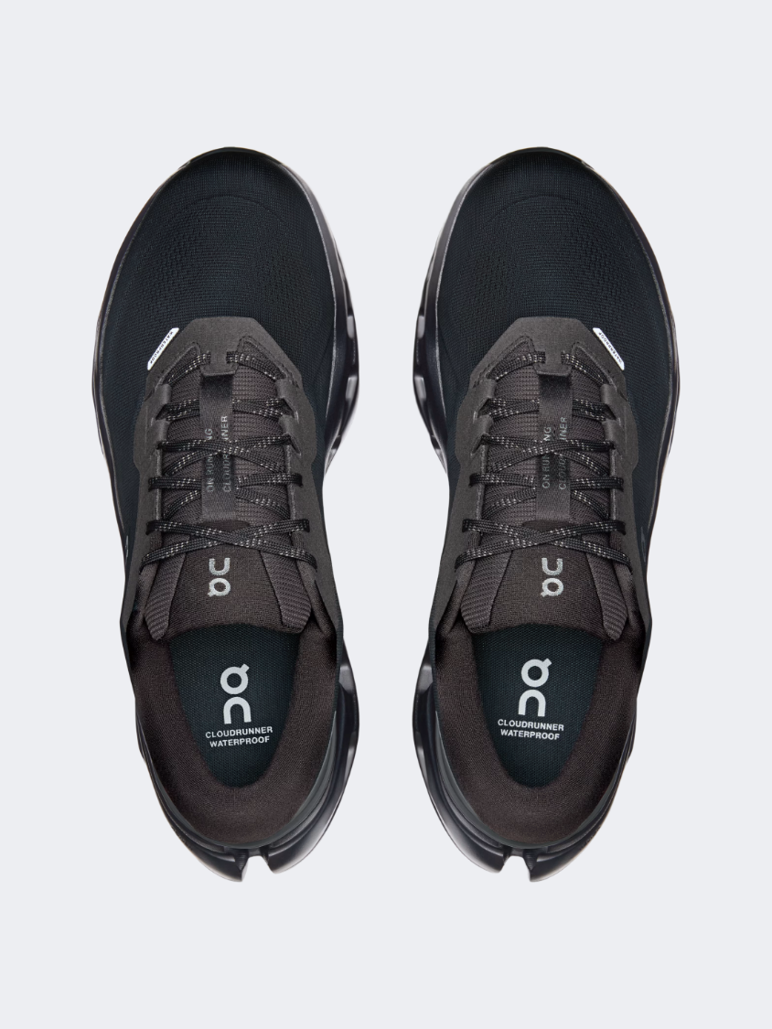 On Cloudrunner 3 Waterproof Men Running Shoes Black