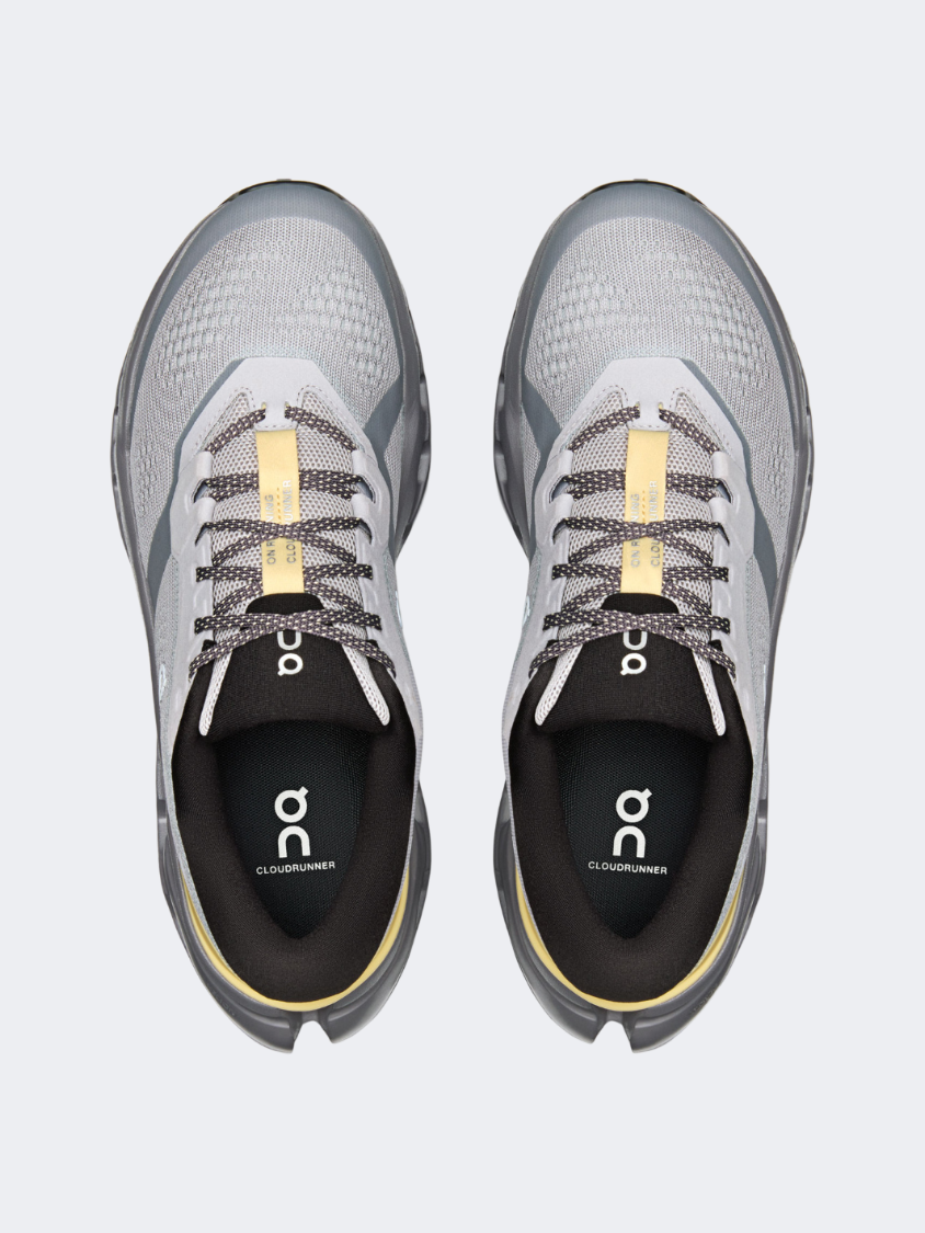 On Cloudrunner 3 Men Running Shoes Platinum