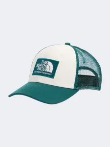 The North Face Mudder Trucker Unisex Lifestyle Cap White Dune/Pacific Teal