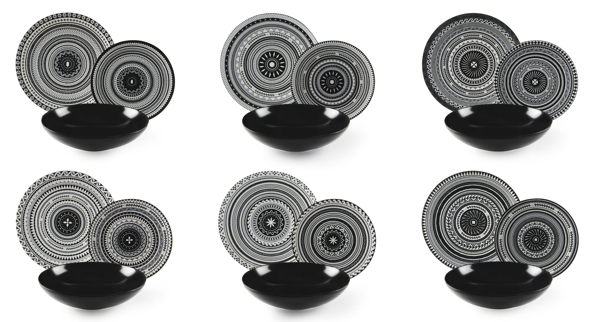 Etnik Dinner Set – Stylish 18-Piece Ceramic Tableware