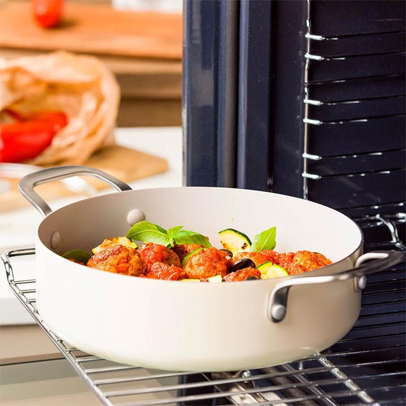 Kitchenaid CC010433-001 28 Cm Non-Stick Aluminium Ceramic Skillet with Lid