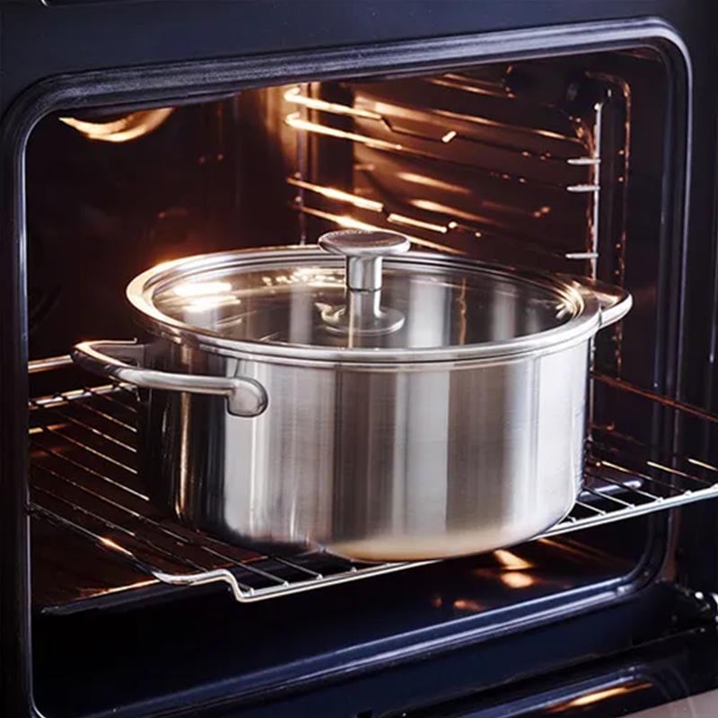 Kitchenaid CC003259-001 20 Cm Stainless Steel Casserole With Tempered Glass LED