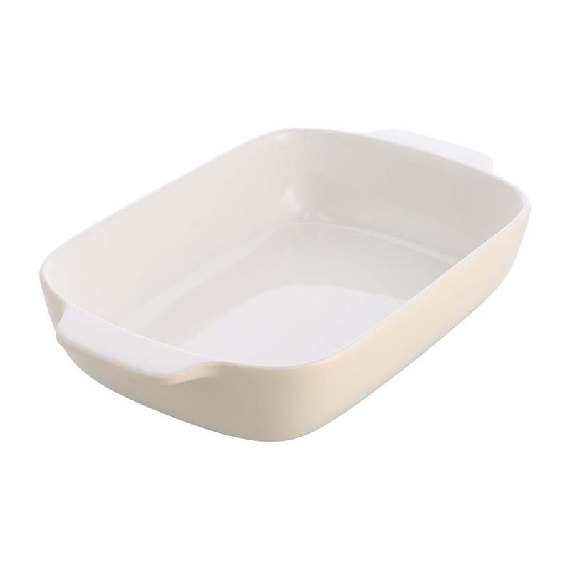Kitchenaid CC006105-001 Stoneware Rectangular Ceramic Non-Stick Coating Baker with Bamboo Lid, 20 cm