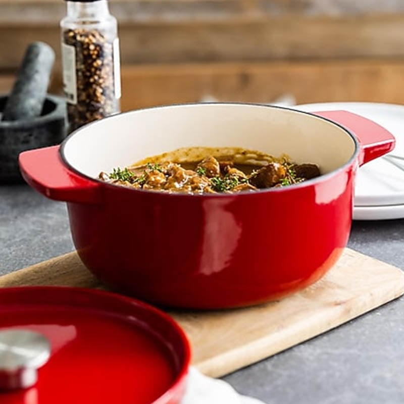 Kitchenaid CC006057-001 22 cm Cast Iron Casserole With Lid
