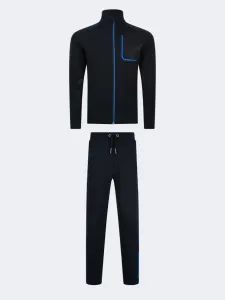 Oil And Gaz Elegant Men Lifestyle Suit Black/Blue